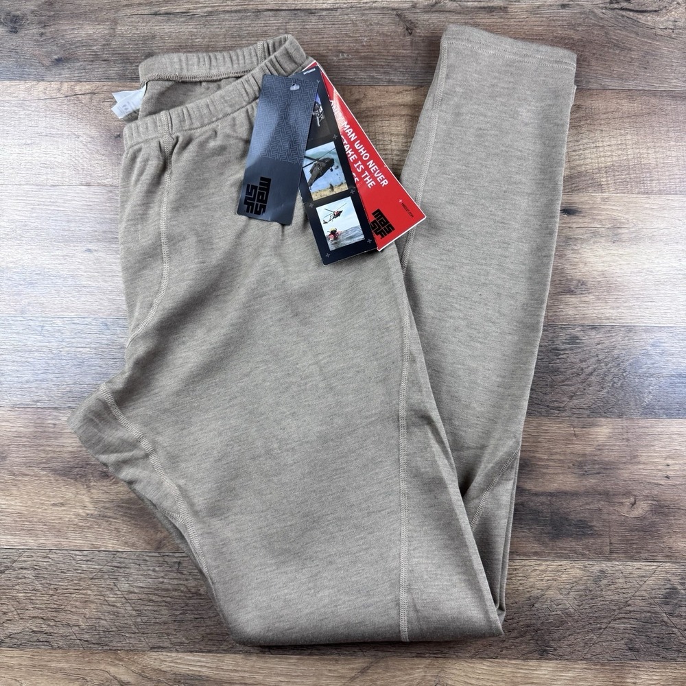 NWT Massif Long Johns Pants Flame Resistant Men's Medium Tan Brown
